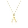 Łańcuszek złoty 585 literka P brylant 0,005ct zawieszka
